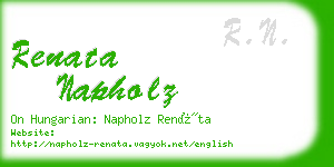 renata napholz business card